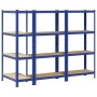 Estanterías de 4 baldas 3 uds madera contrachapada y acero azul von , Industrieregale - Ref: Foro24-3307580, Preis: 106,23 €,...
