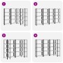 Estante almacenaje 5 niveles 4 uds acero y madera contrachapada by , Industrial shelving - Ref: Foro24-3307589, Price: 137,87...