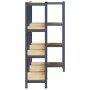 Estante almacenaje 4 niveles 3 uds acero y madera contrachapada von , Industrieregale - Ref: Foro24-3307582, Preis: 99,16 €, ...