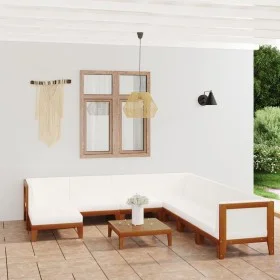 Garden furniture and cushions set 9 pieces solid acacia wood by vidaXL, Garden sets - Ref: Foro24-3058132, Price: 1,00 €, Dis...