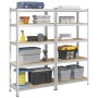 Estanterías resistentes 5 niveles 2 uds contrachapada y acero von , Industrieregale - Ref: Foro24-3307596, Preis: 105,68 €, R...