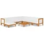Garden furniture and cushions set 9 pieces solid acacia wood by vidaXL, Garden sets - Ref: Foro24-3058132, Price: 1,00 €, Dis...