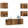 Conjunto de mueble de TV 5 piezas montado la pared madera vieja von , TV-Möbel - Ref: Foro24-3329145, Preis: 137,75 €, Rabatt: %