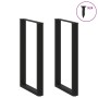 Patas de mesa de centro forma U 2uds acero negro 60x(100-101)cm de , Patas para mesas - Ref: Foro24-4013236, Precio: 138,04 €...