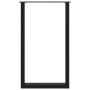 Patas de mesa de centro forma U 2uds acero negro 60x(100-101)cm de , Patas para mesas - Ref: Foro24-4013236, Precio: 138,04 €...