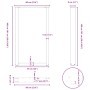 Patas de mesa de centro forma U 2uds acero negro 60x(100-101)cm de , Patas para mesas - Ref: Foro24-4013236, Precio: 138,04 €...