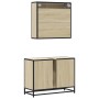Set de muebles de baño 2 pzas madera contrachapada roble Sonoma de , Muebles de baño - Ref: Foro24-3300931, Precio: 200,22 €