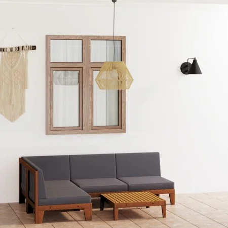 Juego muebles de jardín y cojines 5 pzas madera maciza acacia de vidaXL, Conjuntos de jardín - Ref: Foro24-3058145, Precio: 6...
