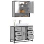 Set de muebles de baño 2 pzas madera contrachapada gris sonoma von , Badezimmermöbel - Ref: Foro24-3300933, Preis: 205,17 €, ...