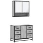 Set de muebles de baño 2 pzas madera contrachapada gris sonoma von , Badezimmermöbel - Ref: Foro24-3300933, Preis: 205,17 €, ...