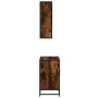 Set de muebles baño 2 pzas madera contrachapada roble ahumado de , Muebles de baño - Ref: Foro24-3300927, Precio: 169,56 €