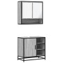 Set de muebles de baño 2 pzas madera contrachapada gris sonoma von , Badezimmermöbel - Ref: Foro24-3300938, Preis: 156,42 €, ...