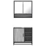Set de muebles de baño 2 pzas madera contrachapada gris sonoma von , Badezimmermöbel - Ref: Foro24-3300938, Preis: 156,42 €, ...