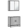 Set de muebles de baño 2 pzas madera contrachapada gris sonoma von , Badezimmermöbel - Ref: Foro24-3300888, Preis: 141,56 €, ...