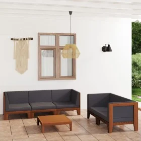 6-piece garden furniture set with solid acacia wood and cushions by vidaXL, Garden sets - Ref: Foro24-3058119, Price: 713,82 ...