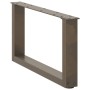 Patas de mesa centro forma U 2uds acero natural 70x(30-31) cm de , Patas para mesas - Ref: Foro24-4013147, Precio: 57,85 €, D...