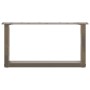 Patas de mesa centro forma U 2uds acero natural 70x(30-31) cm de , Patas para mesas - Ref: Foro24-4013147, Precio: 57,85 €, D...
