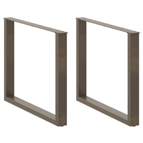 Patas mesa comedor forma U 3uds acero natural 100x(72-73) cm von , Tischbeine - Ref: Foro24-4013215, Preis: 150,12 €, Rabatt: %