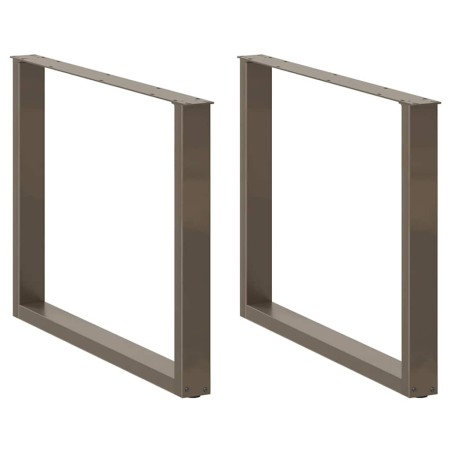 Patas mesa comedor forma U 3uds acero natural 100x(72-73) cm de , Patas para mesas - Ref: Foro24-4013215, Precio: 143,74 €, D...