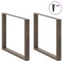 Patas mesa comedor forma U 3uds acero natural 100x(72-73) cm de , Patas para mesas - Ref: Foro24-4013215, Precio: 143,74 €, D...
