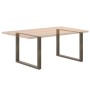 Patas mesa comedor forma U 3uds acero natural 100x(72-73) cm de , Patas para mesas - Ref: Foro24-4013215, Precio: 143,74 €, D...