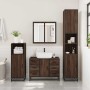 Set de muebles baño 2 pzas madera contrachapada marrón roble by , Bathroom furniture - Ref: Foro24-3300904, Price: 185,86 €, ...