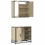 Set de muebles de baño 2 pzas madera contrachapada roble Sonoma de , Muebles de baño - Ref: Foro24-3300906, Precio: 153,48 €