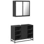 Juego de muebles de baño 2 pzas madera contrachapada negro by , Bathroom furniture - Ref: Foro24-3300910, Price: 157,36 €, Di...