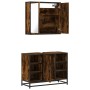 Set de muebles baño 2 pzas madera contrachapada roble ahumado by , Bathroom furniture - Ref: Foro24-3300912, Price: 150,66 €,...