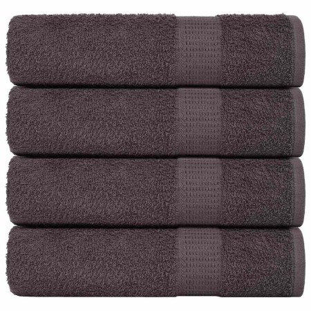 Toallas de baño 4 uds antracita 100x150 cm 360 gsm 100% algodón de , Toallas - Ref: Foro24-136690, Precio: 46,94 €, Descuento: %