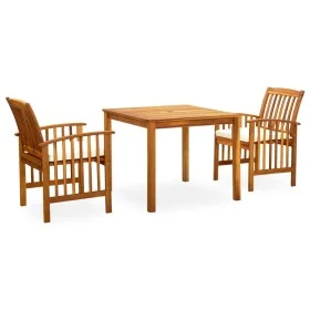 Garden dining set 3 pieces and solid acacia wood cushions by vidaXL, Garden sets - Ref: Foro24-3058082, Price: 326,36 €, Disc...