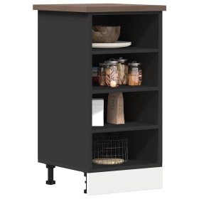 Armario inferior de cocina contrachapada negro 40x44,5x81,5 cm von , Küchenschränke - Ref: Foro24-854203, Preis: 62,90 €, Rab...