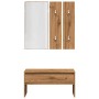 Set de muebles recibidor madera contrachapada roble artesanal von , Bänke für Hallen und Lager - Ref: Foro24-857020, Preis: 9...