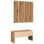 Set de muebles recibidor madera contrachapada roble artesanal von , Bänke für Hallen und Lager - Ref: Foro24-857020, Preis: 9...