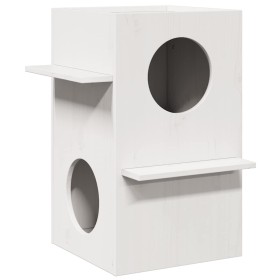 Casa para gatos madera maciza pino blanca 43x43x60 cm von , Katzenmöbel - Ref: Foro24-859302, Preis: 69,44 €, Rabatt: %