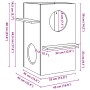 Casa para gatos madera maciza pino blanca 43x43x60 cm von , Katzenmöbel - Ref: Foro24-859302, Preis: 69,44 €, Rabatt: %