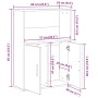 Estantería madera de ingeniería roble ahumado 60x24x85 cm von , Bücherregale und Regale - Ref: Foro24-860413, Preis: 59,13 €,...
