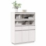 Aparador alto de madera maciza de pino blanco 89x34x116,5 cm by , Sideboards - Ref: Foro24-861112, Price: 198,00 €, Discount: %
