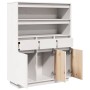 Aparador alto de madera maciza de pino blanco 89x34x116,5 cm by , Sideboards - Ref: Foro24-861112, Price: 198,00 €, Discount: %