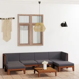 Garden furniture and cushions set 7 pieces solid acacia wood by vidaXL, Garden sets - Ref: Foro24-3058135, Price: 781,44 €, D...