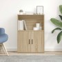 Estantería de madera de ingeniería roble sonoma 60x24x85 cm von , Bücherregale und Regale - Ref: Foro24-860411, Preis: 59,79 ...