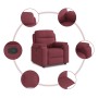 Sillón reclinable de tela rojo tinto von , Sessel - Ref: Foro24-4015683, Preis: 188,89 €, Rabatt: %