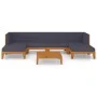 Garden furniture and cushions set 7 pieces solid acacia wood by vidaXL, Garden sets - Ref: Foro24-3058135, Price: 781,44 €, D...