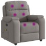 Sillón de masaje reclinable de tela gris taupé by , Armchairs - Ref: Foro24-4015697, Price: 241,36 €, Discount: %