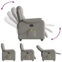 Sillón de masaje reclinable de tela gris taupé by , Armchairs - Ref: Foro24-4015697, Price: 241,36 €, Discount: %