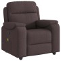 Sillón de masaje reclinable de tela marrón oscuro by , Armchairs - Ref: Foro24-4015695, Price: 219,02 €, Discount: %