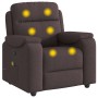 Sillón de masaje reclinable de tela marrón oscuro by , Armchairs - Ref: Foro24-4015695, Price: 219,02 €, Discount: %