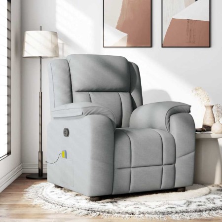Sillón reclinable de masaje de tela gris claro von , Sessel - Ref: Foro24-4015710, Preis: 248,81 €, Rabatt: %