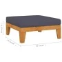 Garden furniture and cushions set 7 pieces solid acacia wood by vidaXL, Garden sets - Ref: Foro24-3058135, Price: 781,44 €, D...