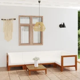 Garden furniture and cushions set 6 pieces solid acacia wood by vidaXL, Garden sets - Ref: Foro24-3058142, Price: 690,39 €, D...